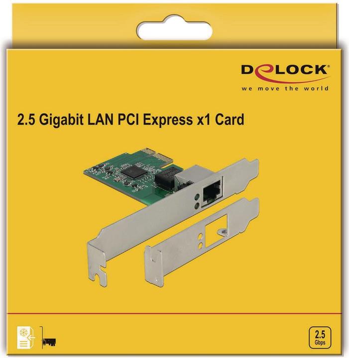 Produktbild Delock Netzwerkkarte PCI-Express x1 1/2,5 Gigabit LAN (Ethernet)
