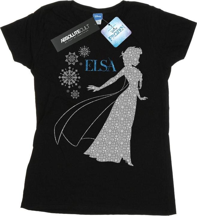 Disney Frozen Elsa Christmas Silhouette TShirt (L)
