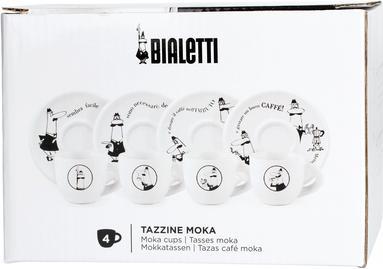 Immagine prodotto Bialetti Y0TZ033 Set di 4 tazze demitasse Carosello (50 ml, 4 x)