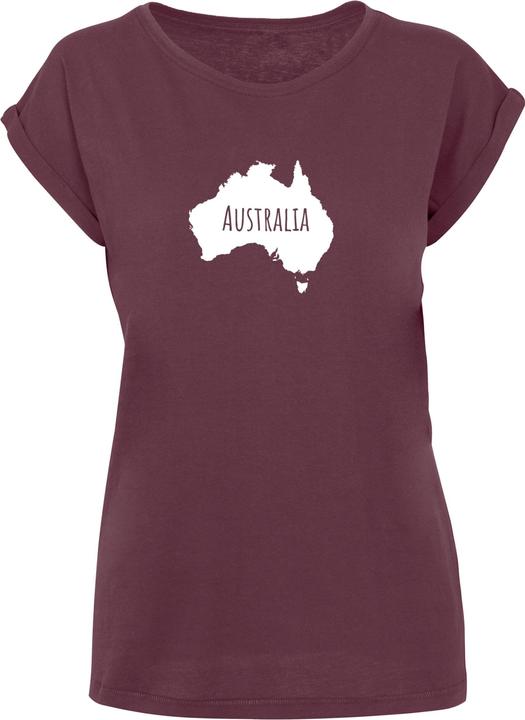 Merchcode Ladies Australia X Extended Shoulder Tee - 116405 (M)