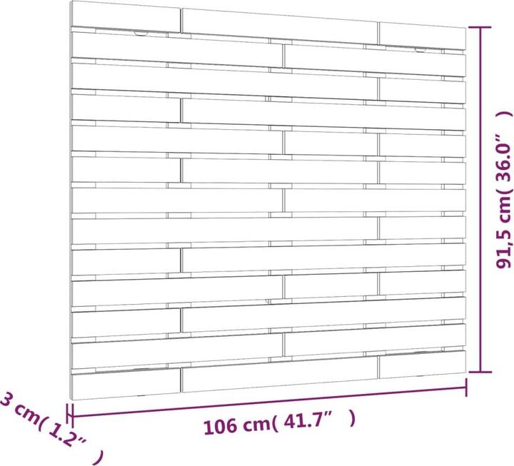 Actual product image VidaXL Oksiutka (106 x 3 x 91.5 cm)
