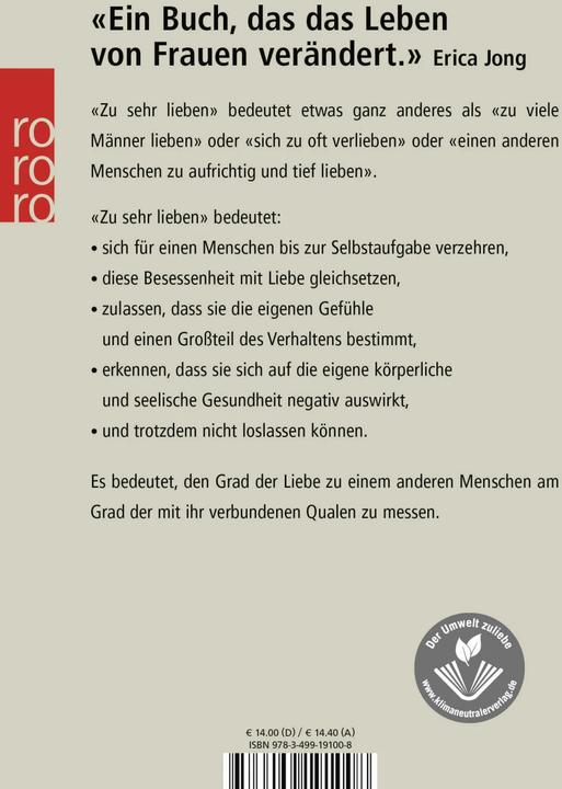 Actual product image Wenn Frauen zu sehr lieben (German, Robin Norwood, 1990)