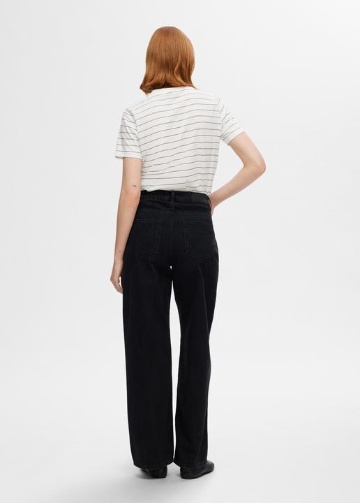 Immagine prodotto Selected Femme Maglietta in cotone a righe (XS)