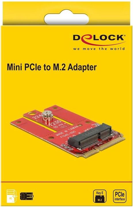 Produktbild Delock Mini-PCI-Express-Karte Mini-PCIe - M.2 Key-E USB2.0