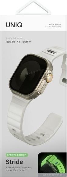 Image du produit Uniq Stride SE Apple Watch strap 49/46/45/44mm FKM Rubber Strap lume (Aluminium, Bande en caoutchouc FKM)