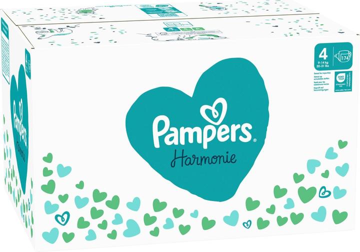 Image du produit Pampers Harmonie (Taille 4, Pack mensuel, 174 pièce(s))
