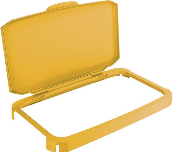 Image du produit Durable Couvercle à charnière PP gris L510xP285mm adapté à la poubelle 60 l alimentaire (60 l)