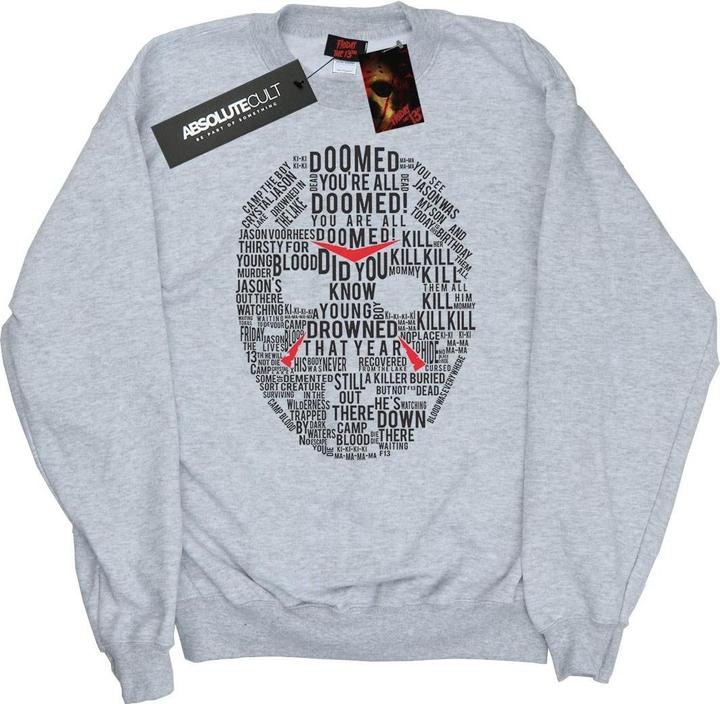 Produktbild Absolute Cult Jason Text Mask Sweatshirt (L)