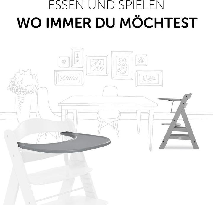 Actual product image Hauck Highchair accessories 5-piece dining tray set for Alpha Plus - Click Tray +