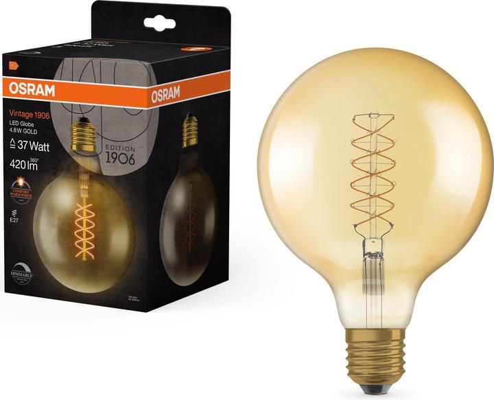 Immagine prodotto Osram Annata 1906 (E27, 4.80 W, 420 lm, 1 x, F)