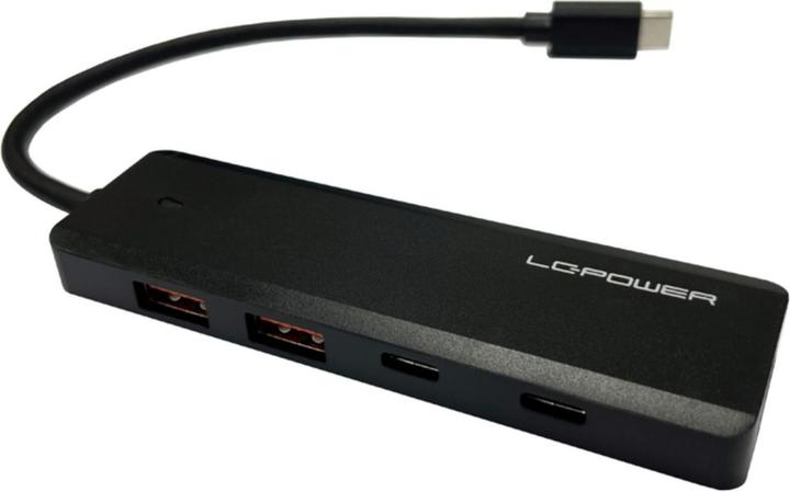 Image du produit LC-Power LC-HUB-U3-4-C 2xUSBA 1XUSB-C Noir détail (USB-C, 4 Ports)