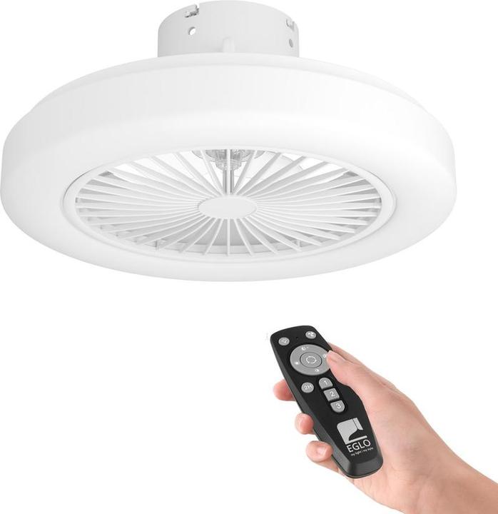 Produktbild EGLO Ortona Plafondlamp met ventilator - 46cm - AC-longer life - Wit
