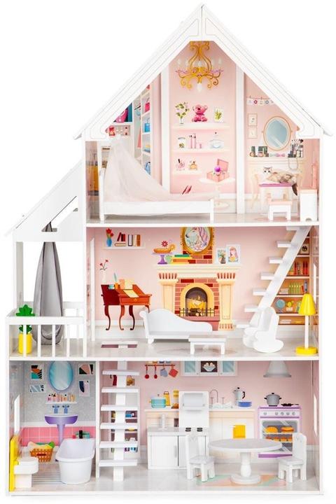 Produktbild EcoToys Puppenhaus aus Holz xxl