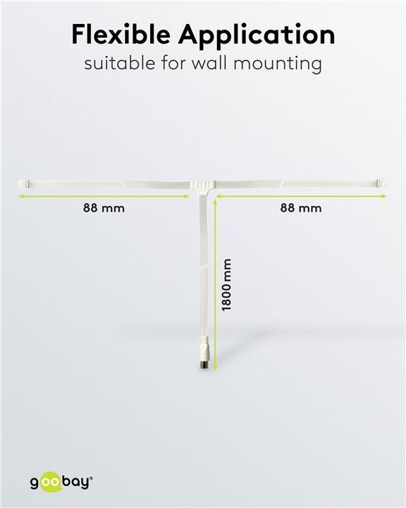 Immagine prodotto Goobay Antenna di lancio radio (Antenna, UKW / MW / LW)