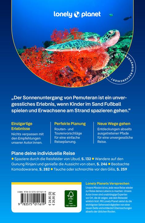 Produktbild Reiseführer Bali, Lombok & Nusa Tenggara (Deutsch, Mark Johanson, Sofia Levin, Virginia Maxwell, MaSovaida Morgan, 2024)