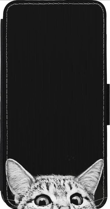 Actual product image PhoneLook Wallet Black Cat Looking Up Black (Apple iPhone 14 Pro Max)