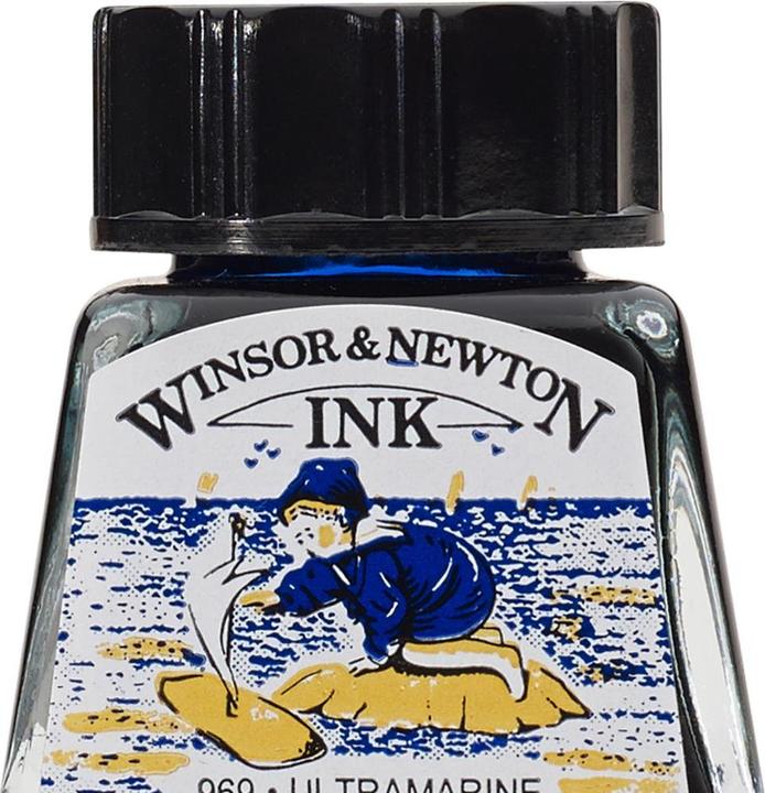 Produktbild Winsor & Newton Drawing Ink 14ml Ultramarine 660 (Blau)
