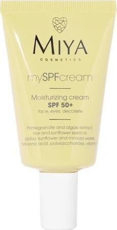 Produktbild Miya Cosmetics Miya My Spf Cream Spf50+ Moisturizing Cream For Face. Eyes And DÃ©colletÃ© 40Ml (Sonnencreme, SPF 50, 40 ml)