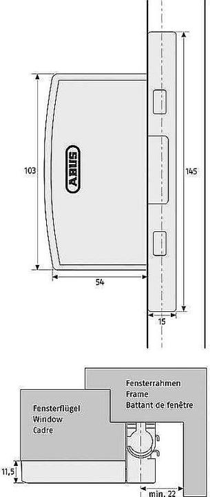 Actual product image Abus FAS97 S