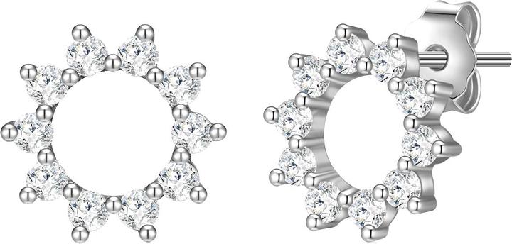 Immagine prodotto Glanzstücke München Fiore/cerchio da donna in argento sterling con zirconia cubica - 31600 (Argento)