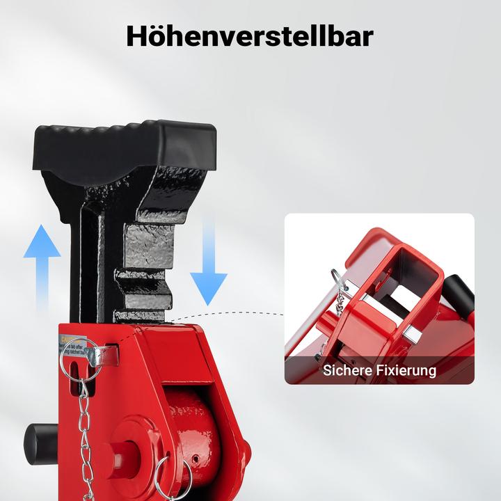Produktbild Wiltec Unterstellbock 2er Set bis 12t Stützbock Böcke höhenverstellbar Auto Bock