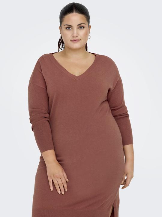Produktbild Only Curvy V-Ausschnitt Strickkleid (L)