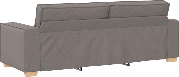 Produktbild VidaXL 3-teiliges Sofaset mit Kissen aus taupefarbenem Stoff (Ecksofa)