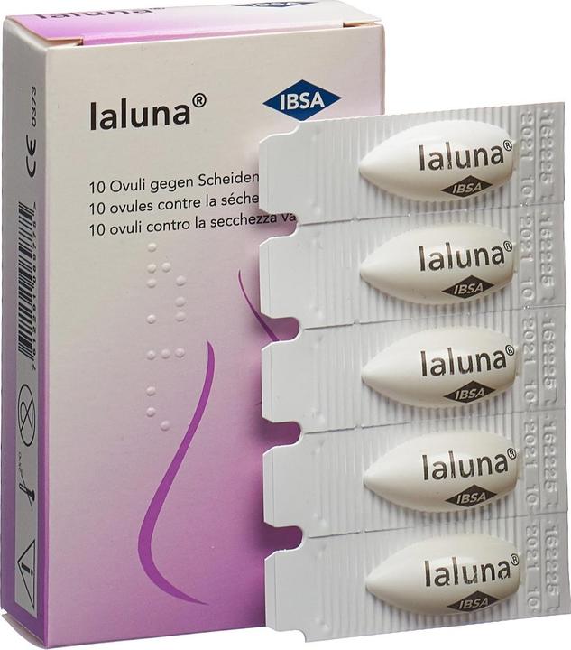 Actual product image IBSA Ialuna vaginal suppositories (185.40 ml, Vaginal suppositories)