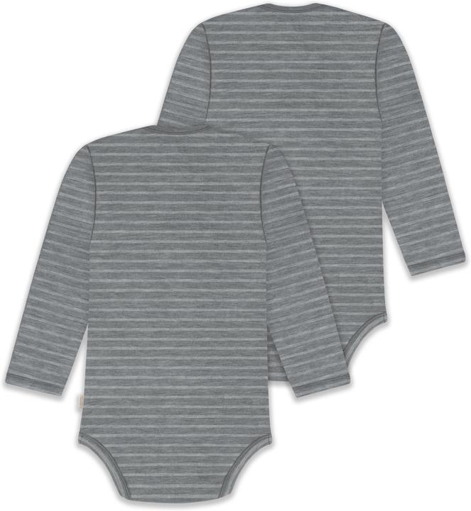 Image du produit Normani Lot de 2 body bébé mérinos manches longues "Auckland" - 9377 (62)