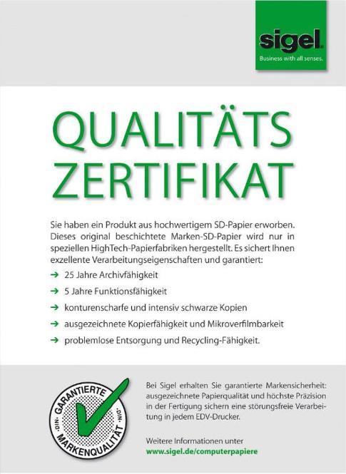 Produktbild Sigel Computerpapier (60 g/m², 600 x, A4)