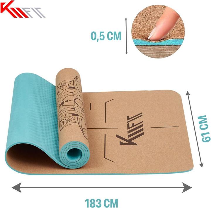 Km-Fit Tapis de yoga (5 mm)