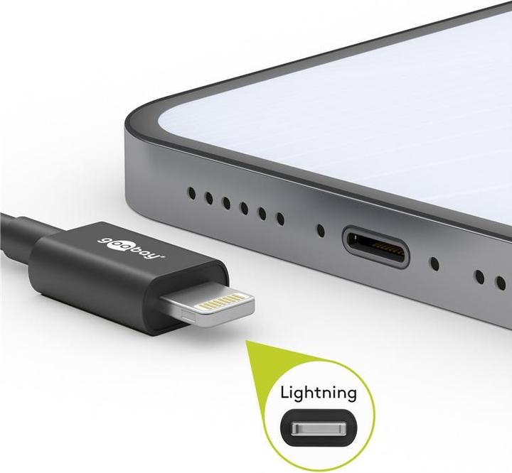 Produktbild Goobay USB C – Lightning (2 m, USB 2.0)