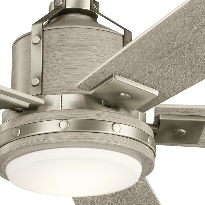 Produktbild Elstead Lighting Colerne leiser Deckenventilator mit LED Licht Ø132cm Holz + Fernbedienung (37 dB)