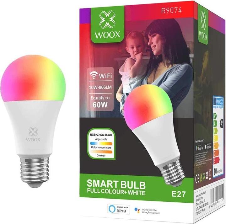 Actual product image Woox Gluehbirne (E27, 10 W, 806 lm, 1 x, G)