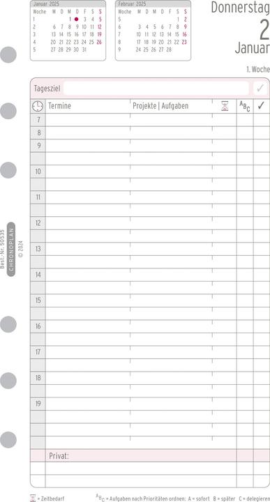 Actual product image Chronoplan Year set (German)