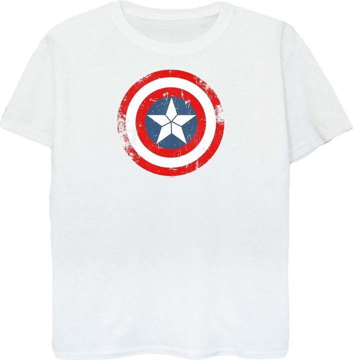Captain America Civil War Distressed Shield TShirt (L)