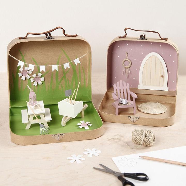 Produktbild Creativ Company Pappmaché-Koffer 2 Stück, Form: 4, Verpackungseinheit: 2