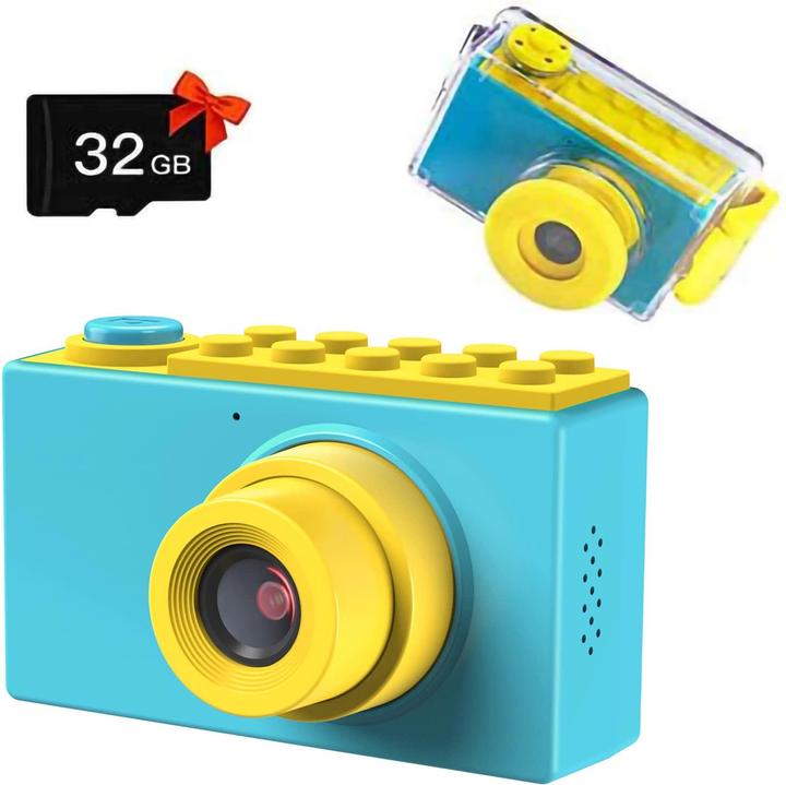 Immagine prodotto Kriogor Fotocamera digitale impermeabile per bambini (blu)