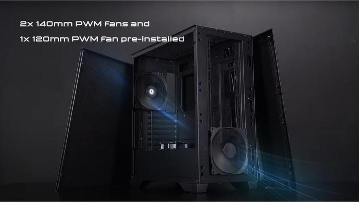 Actual product image Chieftec APEX Q GA-01B-Q-OP ATX (mATX, ATX, Mini-ITX, E-ATX)