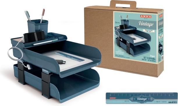 Actual product image Arda Vintage Desk Set 5 Pieces