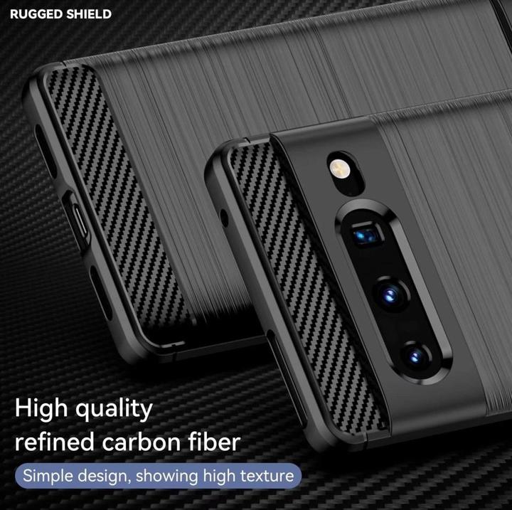 Actual product image Screenguard Carbon Brushed Soft TPU Case (Google Pixel 7 Pro)