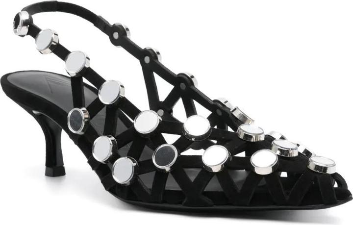 Actual product image The Attico Grid Slingback 50mm (39)