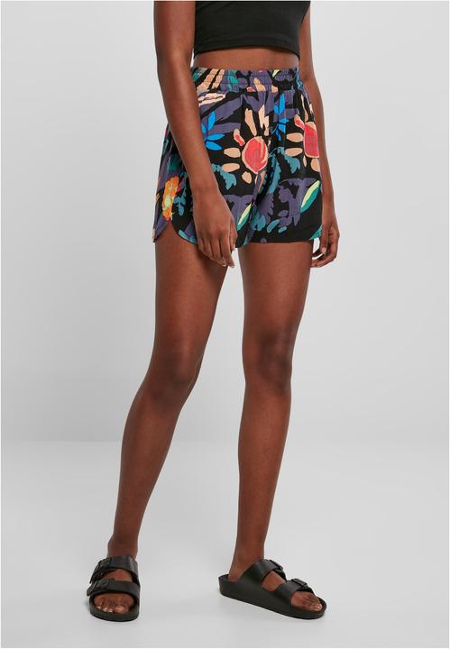 Actual product image Urban Classics Ladies AOP Viscose Resort Shorts - 6330 (5XL)