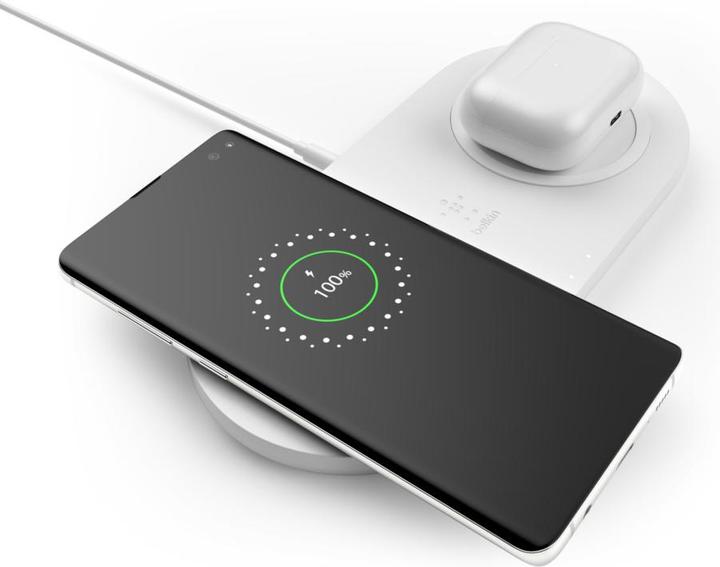 Produktbild Belkin Dual Wireless Charging Pad mit Netzteil (10 W)
