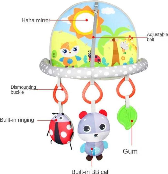 Activity Board Baby Autositz Spielzeug für Early Activity Center Kick Play Anhänger Spielzeug Baby Kinderwagen