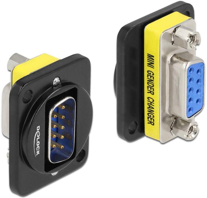 Actual product image Delock D-type module DB9 male to DB9 female (0.03 m)