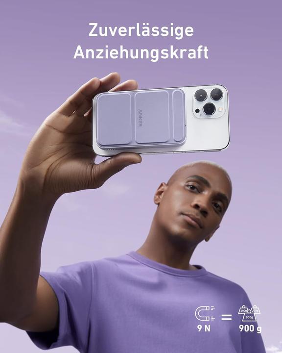 Immagine prodotto Anker 622 Banca di energia magnetica (MagGo) per iPhone 14/13/12 (5000 mAh, 7.50 W)