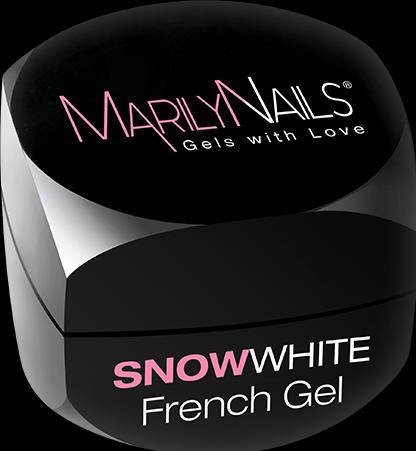 Marily Nails FRENCH GEL – SNOWWHITE 40ml (Schneeweiss, UV-Gel Lack)