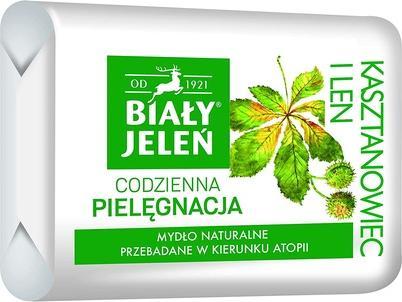 Biały Jeleń Cervo bianco, sapone a cubetti, castagna, 100 g (hit) (Sapone alla cagliata)