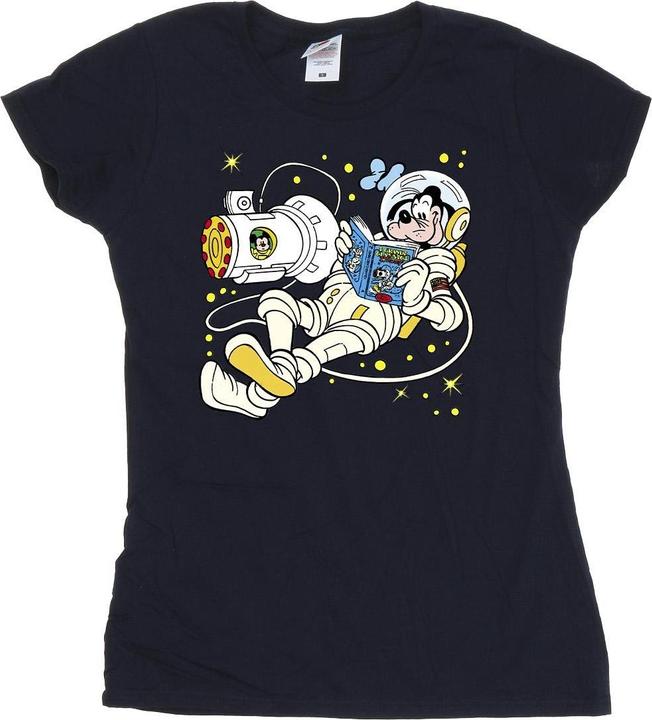 Disney Goofy Reading In Space TShirt (M)